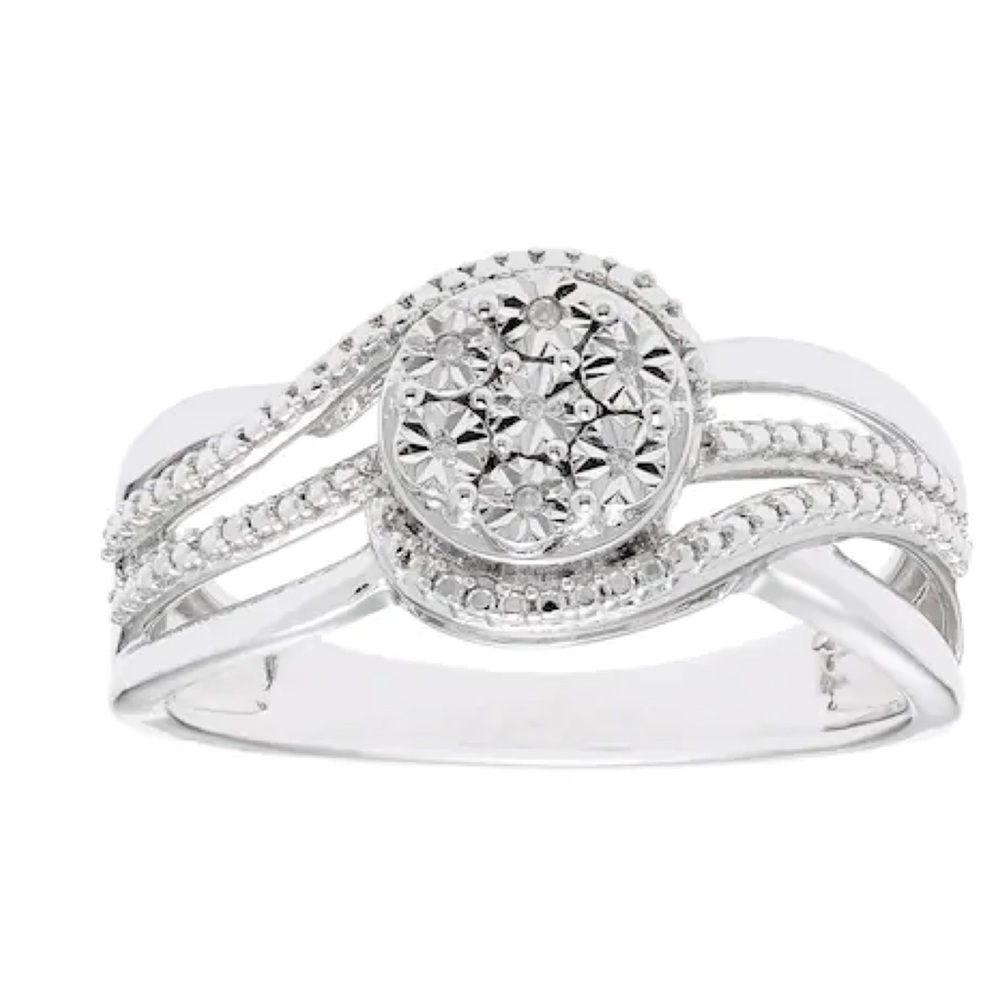 Kay Jewelers Diamond Accent Cluster Ring - Picture 3 of 7